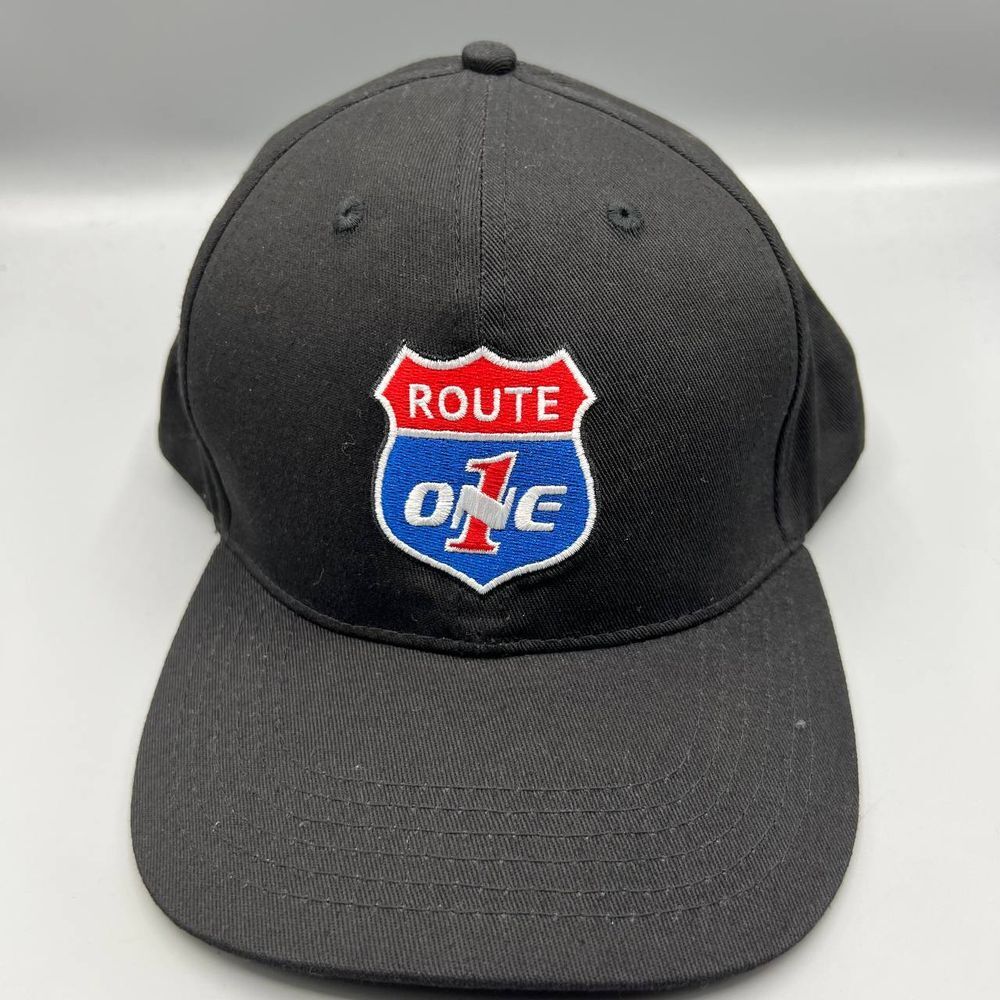 Nelson Rigg Hat Men Black Motorcycle Route One Snap‎ Back Cap